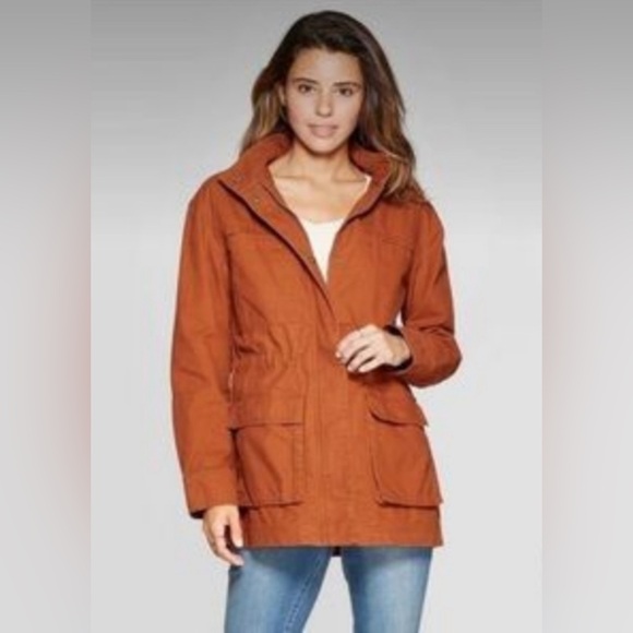 Universal Thread Women's Utility Rust Orange Jacket - Picture 1 of 11
